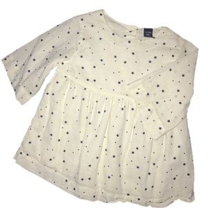 ⭐️ Baby Gap Size 5 Star Linen Lined Blouse